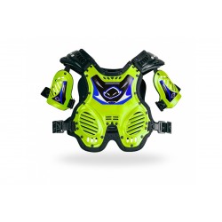 PETTORINA UFO MOTOCROSS SHOCK WAVE DA BAMBINO PICCOLA GIALLO FLUO