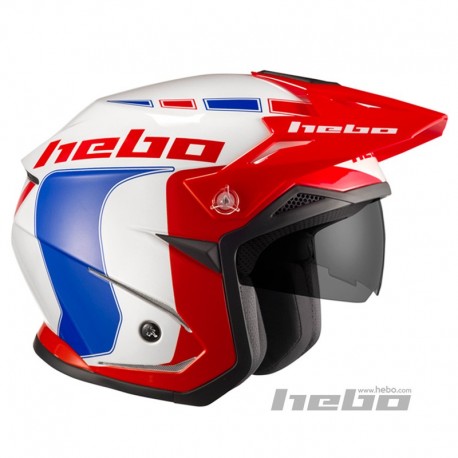 Casco moto trial HEBO ZONE 5 LIKE blu