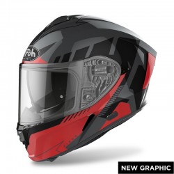 AIROH CASCO INTEGRALE SPARK RISE red gloss