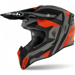 Casco Cross Airoh Wraap Sequel Orange Matt