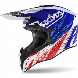 Casco Cross Airoh Wraap Six Days 2022 France Gloss