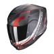 Casco integrale SCORPION EXO-391 SOLID ECE 22-06 HAUT nero opaco- argento-rosso