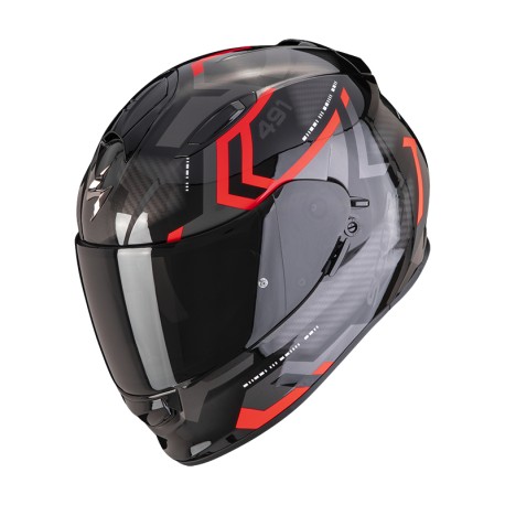 Casco integrale SCORPION EXO-491 ECE 22-06 SPIN nero-rosso