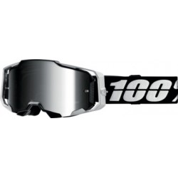 100% Goggles Armega RENEN S2 - Mirror Silver Lens noir, silver flash mirror
