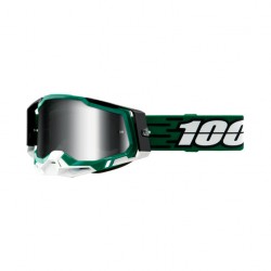 100% Goggles Racecraft 2 Milori,lente argenta specchiata Mirror Silver