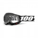 100% Accuri 2 OTG Goggle Black - Clear Maschera Accuri, con lente in Lexan trasparente antiappannamento