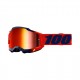 100% Goggles Accuri 2 Kearny, lente rossa specchiata