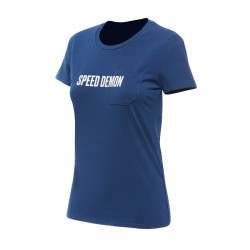 Dainese DEMON POCKET T-SHIRT WMN NAVY PEONY