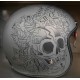 CASCO JET MT Le Mans 2 SV S SKULL & ROSES MATT GREY