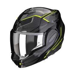 CASCO SCORPION FLIP BACK EXO-TECH EVO ANIMO NERO-GIALLO NEON