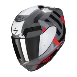 Casco integrale SCORPION EXO-391  ECE 22-06 AROK grigio-rosso-nero