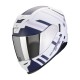 Casco integrale SCORPION EXO-520 EVO AIR  ECE 22-06 BANSHEE bianco opaco, blu, viola