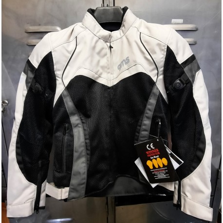 Giubbotto Moto Donna Estivo GMS TARA Mesh beige-nero
