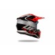 CASCO MOTOCROSS UFO INTREPID NERO E GRIGIO OPACO