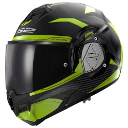 CASCO MODULARE DA MOTO LS2 ADVANT REVO BLACK HI-VIS YELLOW