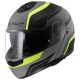 CASCO DA MOTOTURISMO LS2 MONZA MATT BLACK HI-VIS YELLOW