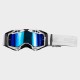 MASCHERA DA MOTOCROSS LS2 AURA PRO BLACK WHITE CON LENTE IRIDIUM
