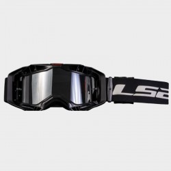 MASCHERA DA MOTOCROSS LS2 AURA PRO BLACK CON LENTE IRIDIUM