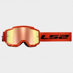 MASCHERA LS2 CHARGER ORANGE CON LENTE SPECCHIO ORANGE