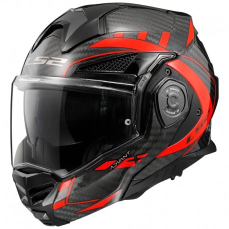 CASCO MODULARE LS2 FF901 ADVANT X CARBON FUTURE RED