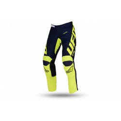 PANTALONI MOTOCROSS UFO KIMURA DA BAMBINO BLU E GIALLO FLUO