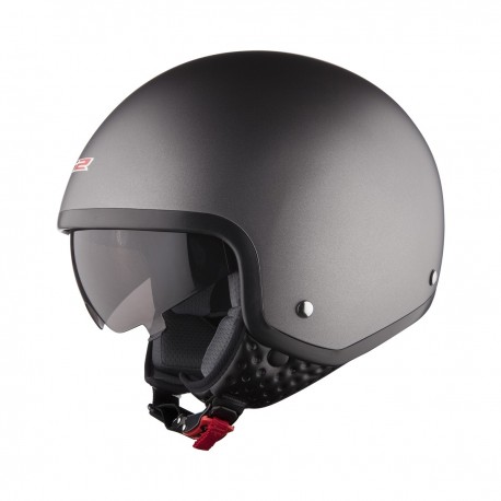 Casco jet LS2 OF561 WAVE nero opaco