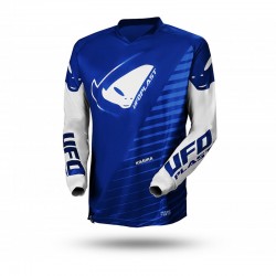 Maglia Bambino Moto Cross Enduro Ufo Plast KIMURA Blu Bianco