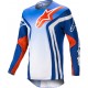 Maglia Cross ALPINESTARS Racer Semi Blu Caldo Arancione