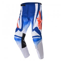 Pantaloni Cross ALPINESTARS Racer Semi Blu Caldo Arancione
