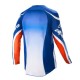 Maglia Cross ALPINESTARS Racer Semi Blu Caldo Arancione