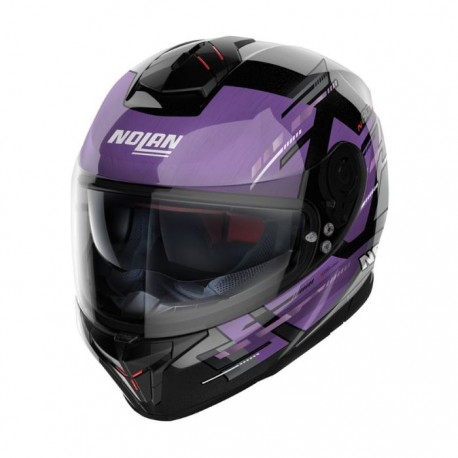 Casco Integrale Nolan N80-8 Meteor N-COM Metal Black 70