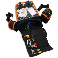 Marsupio  UFO PLAST Moto Cross Enduro Beluga Porta Attrezzi Con Borraccia Arancio