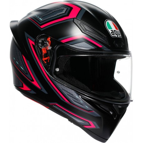 CASCO AGV K1 S - SLING MATT BLACK/PINK  E2206