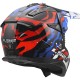 CASCO CROSS LS2 FAST II GROTESK WHITE BLUE RED