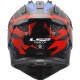 CASCO CROSS LS2 FAST II GROTESK WHITE BLUE RED