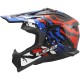 CASCO CROSS LS2 FAST II GROTESK WHITE BLUE RED