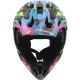 CASCO LS2 DA CROSS FAST II GROTESK BLUE PINK GREEN