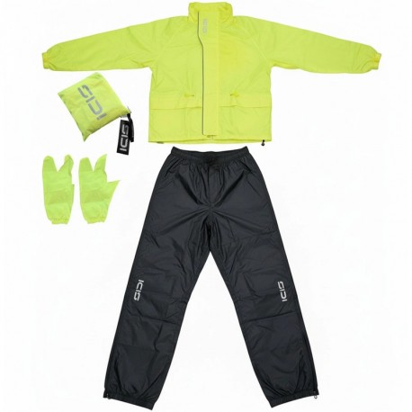 Completo Impermeabile da moto SiDi Tempora giallo fluo-nero