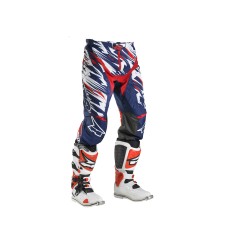 Pantalone motocross enduro GRUNGE PANT AXO bianco/blu